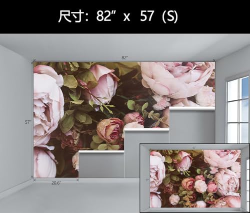 Large Pink Rose Floral Wallpaper Mural Peel and Stick for Girl Room