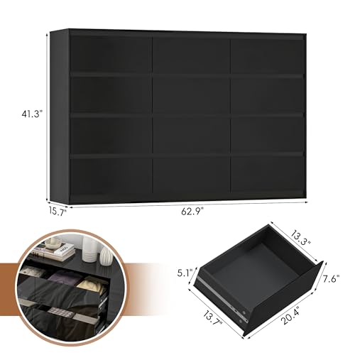 Black Malm Dresser for Bedroom