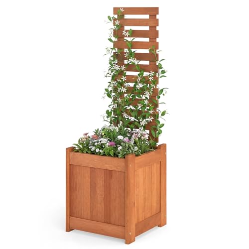 Raised Garden Bed with Trellis & Open (2 Count)