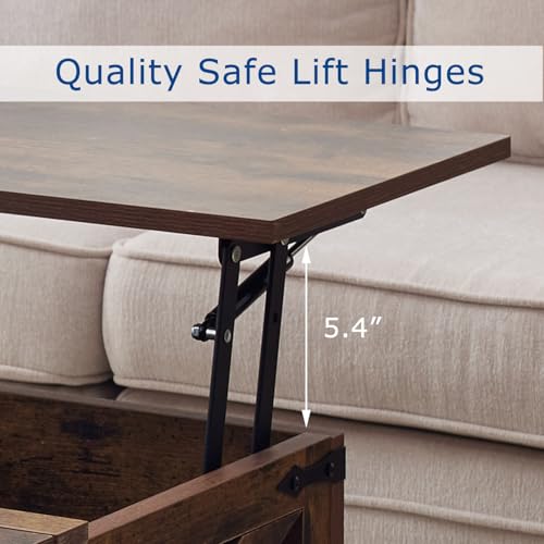 Brown Coffee Table with Storage