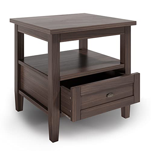 Warm Shaker 20" End Tables in Warm Walnut Brown