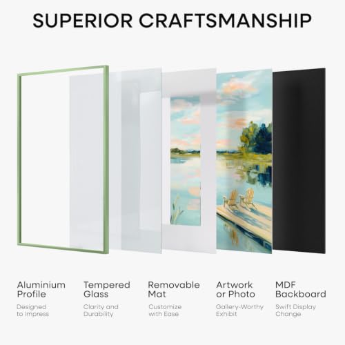 A4 Green Picture Frame