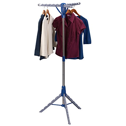 5009 1 Collapsible Portable Indoor Tripod Clothes Drying Rack for Hanging Laundry