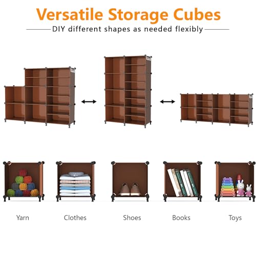 Closet Organizer 8 Cube Storage Shelves