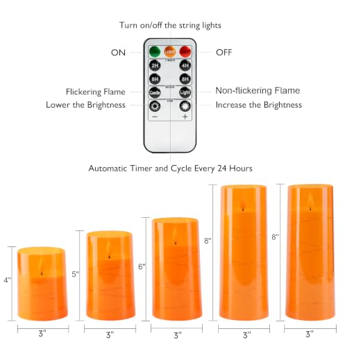 Halloween Flameless Candles (5 Count)