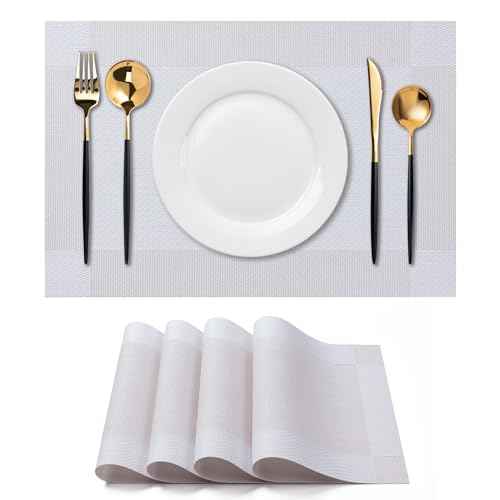 Placemats Set of 4 Washable Indoor (4 Count)