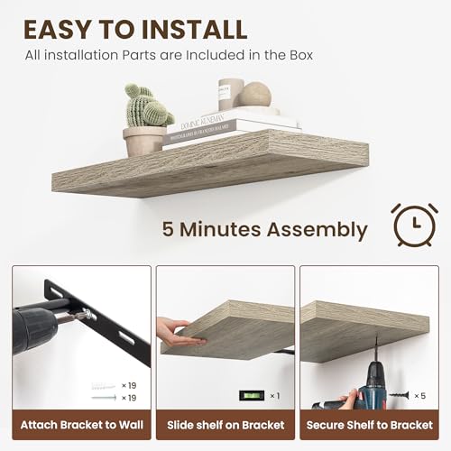 48 Inch Floating Shelves