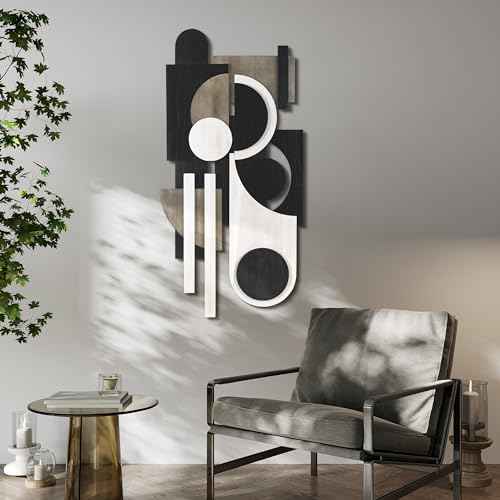 Luminous Whisper" Handmade Dimensional Solid Paulownia Wood Abstracts Wall Art