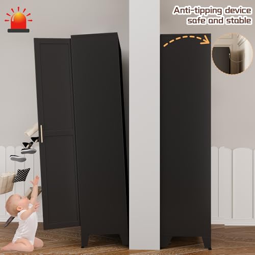 75" Metal Kitchen Pantry Cabinet