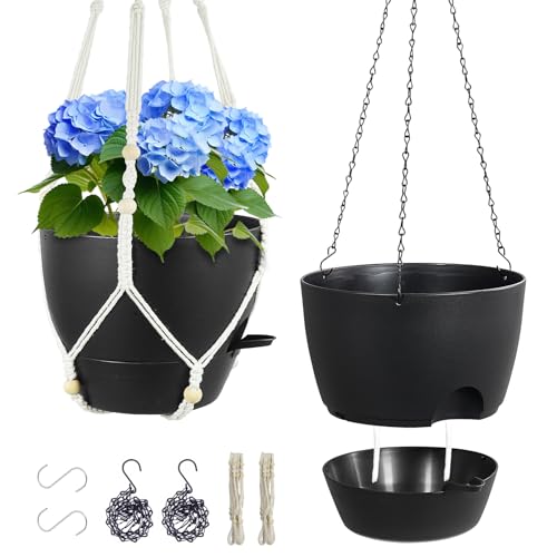 10 inch Self Watering Hanging Planters (2 Count)