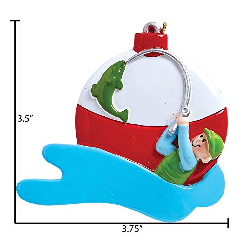 Personalized Fly Fishing Ornament 2026