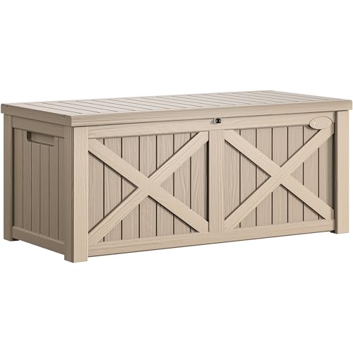 150 Gallon Large Deck Box with X