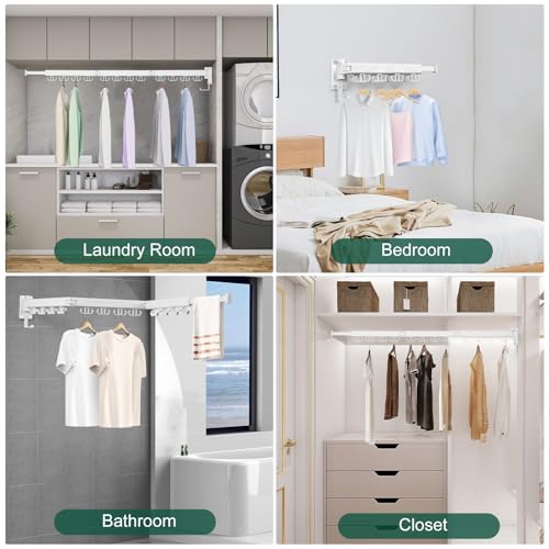 Wall Mounted Clothes Drying Rack (36.64 Ounce)