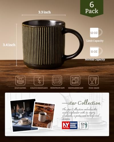 Coffee Mug Set of 6 (72 Count)