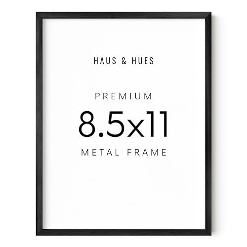 8.5x11 Black Metal Picture Frame