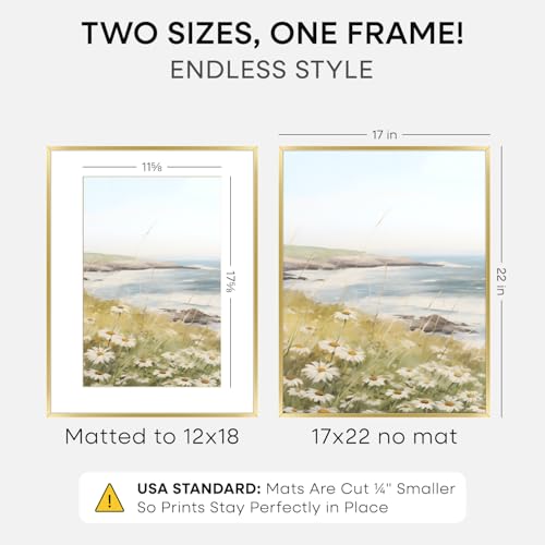 17x22 Gold Picture Frame (2 Count)