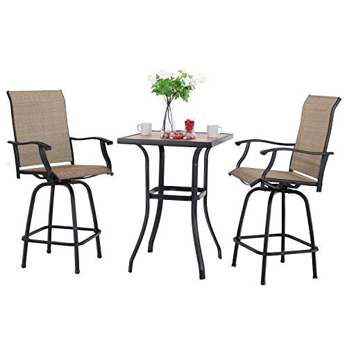 3 Piece Patio Bar Set