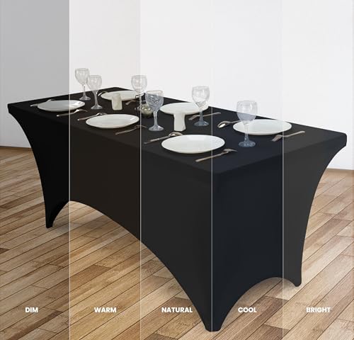 Spandex Table Cloth 2 Pack [4FT (2 Count)