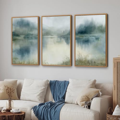 Large Abstract Nature Framed Canvas Wall Art