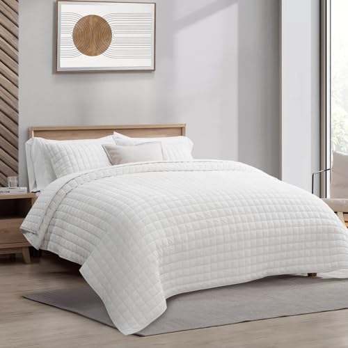 Channel Box Stitch Velvet Quilt Set