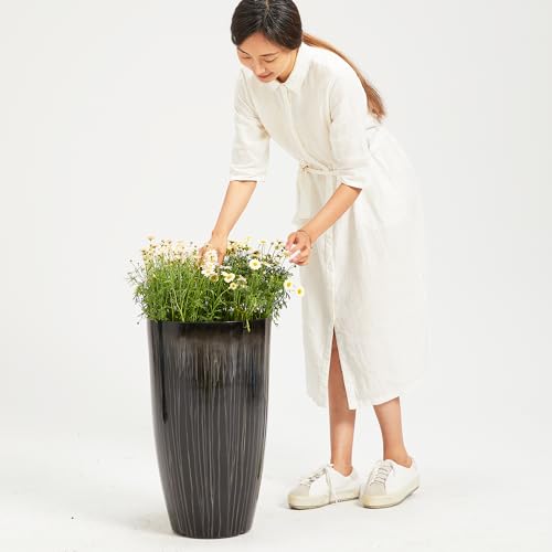 Garden 23.5" H. Large Plastic Planters (2 Count)