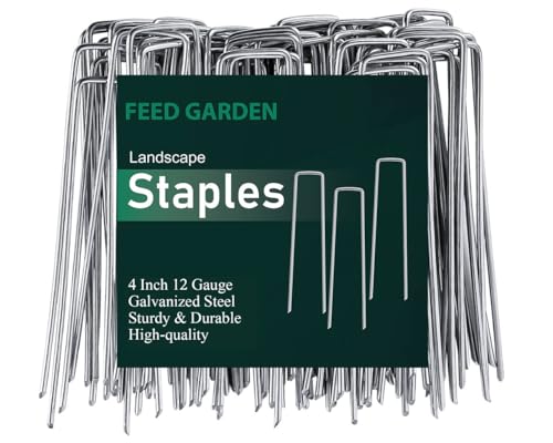 4 Inch Galvanized Landscape Staples (500 Count)