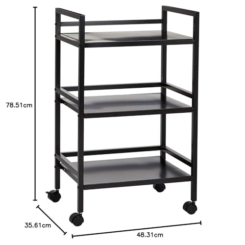3 Tier Metal Rolling Utility Cart