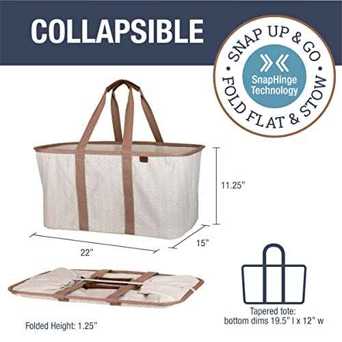 Collapsible Fabric Laundry Basket Tote Premium (2 Count)