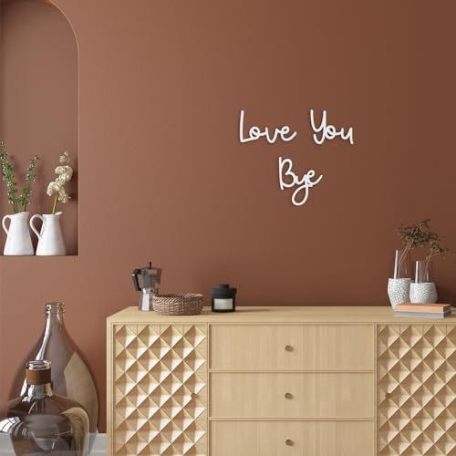 Love You Bye Wooden Wall Sign 21.6 Inch