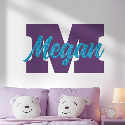 Personalized Name Sign for Kids Bedroom Decor I Custom Name for Nursery Decor for Girls Boys I Stickers for Baby Room I Custom Decal with Multi