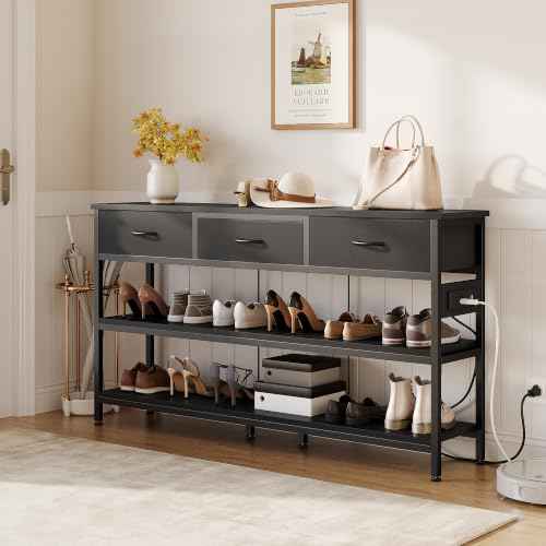 Entryway Table with Outlets
