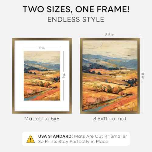 8.5x11 Bronze Picture Frame (2 Count)