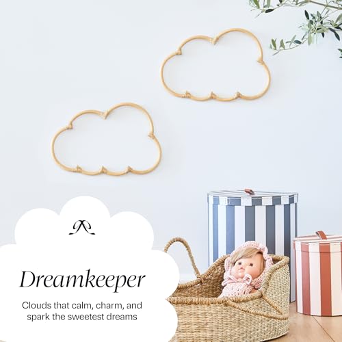 Handmade Wicker Cloud Décor Set Of 2
