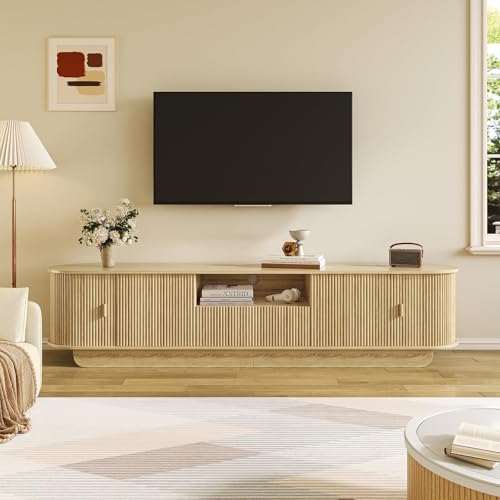 86.6'' Fluted TV Stand for 55