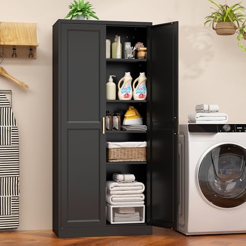71" Tall Metal Kitchen Pantry Cabinet
