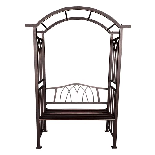 Bronze Aluminum Garden Arbor Arch with 2