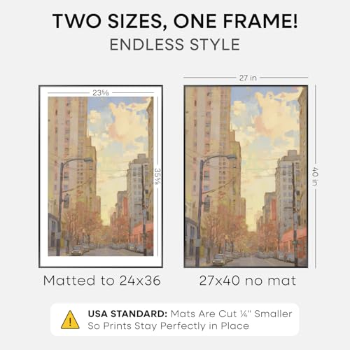 27x40 Black Poster Frame