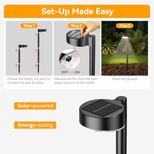 8 Pack Solar Pathway Lights Outdoor (8 Count)