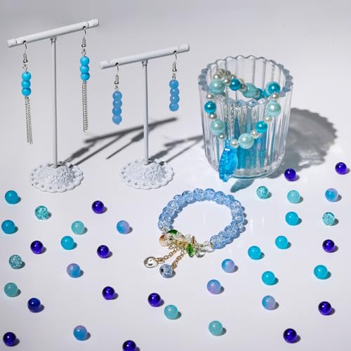 About 1200PCS 6mm Glass Beads Bracelet Making Kit (1200 Count)