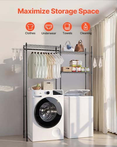 Over The Washer and Dryer Storage Shelf (5 Count)