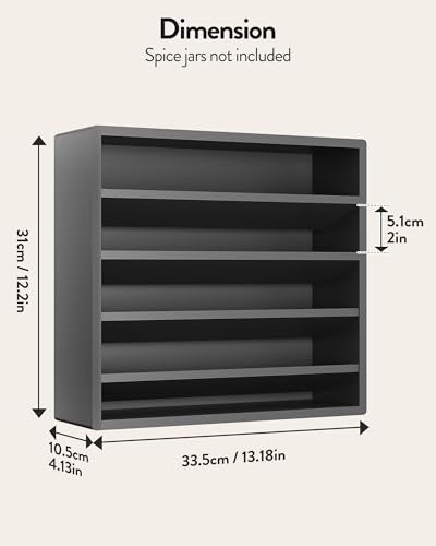 4 Tier Spice Rack Organizer for Cabinet