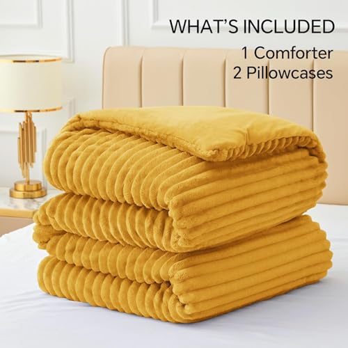 Fleece Full Comforter Set