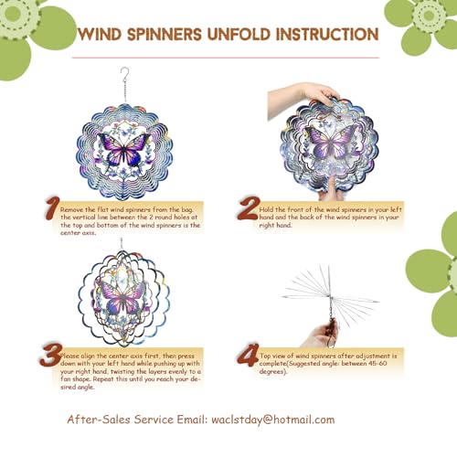 Wind Spinners Outdoor Butterfly