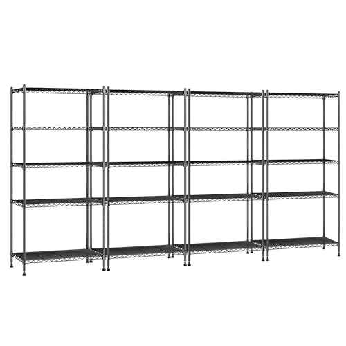 5 Tier Wire Shelving (4 Count)