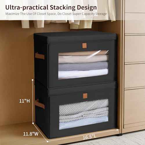 Large Closet Storage Bins (5 Count)