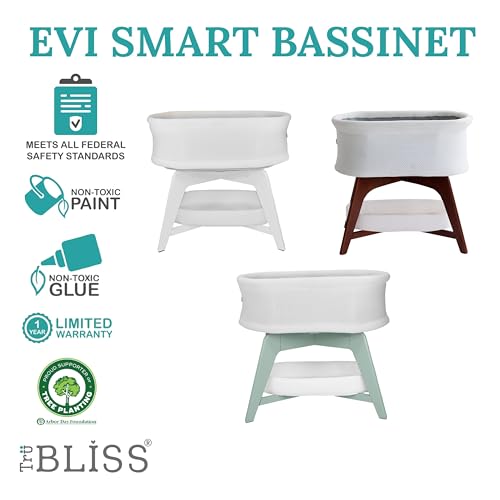 Evi Smart Baby Bassinet Beside Sleeper with Auto