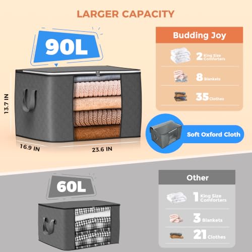 90L Large Storage Bags (4 Count)