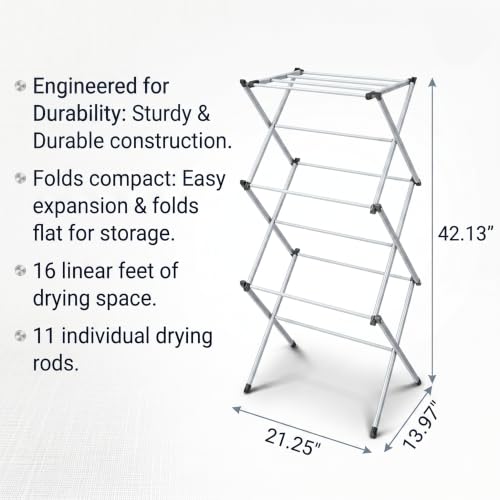 3 Tier Compact Clothes Drying Rack