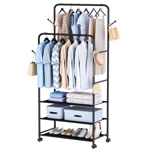 Double Rod Clothes Rack