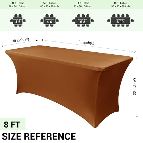 8ft Stretch Spandex Table Cover (2 Count)